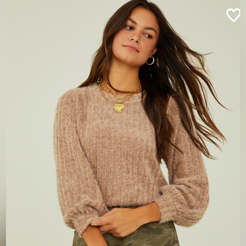 NWT Elm Eyelash Sweater Sinopia-Fresco